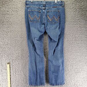 Wrangler Jeans Womens 11/12 X 30 Blue Cowgirl Cut 100% Cotton Bootcut